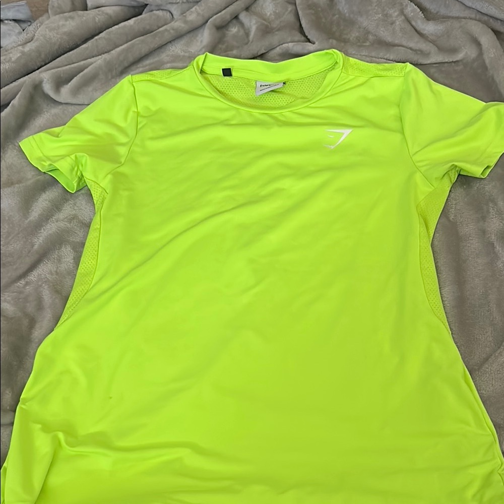 Gymshark Yellow Fitted Polo T-Shirt